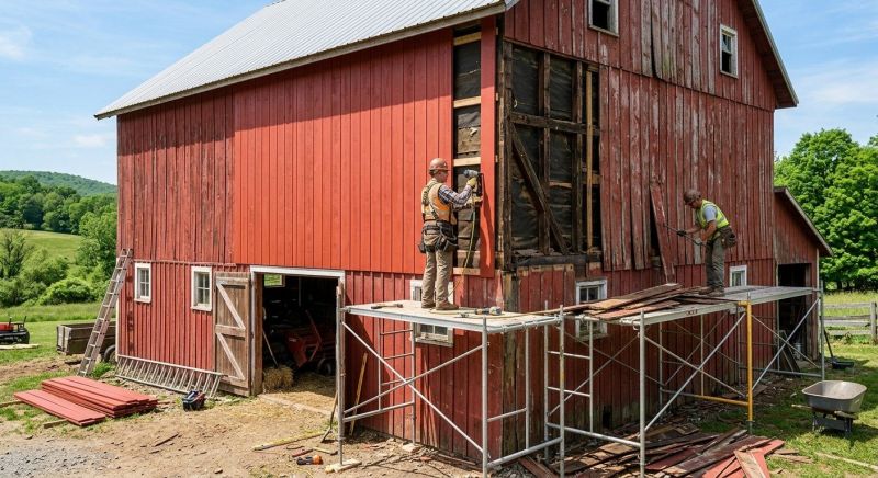 Barn Siding Replacement in Hendersonville, TN