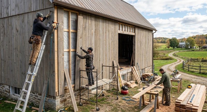 Barn Siding Replacement in Sumner County, TN