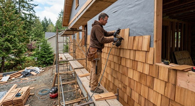 Cedar Siding Installation in Lascassas, TN