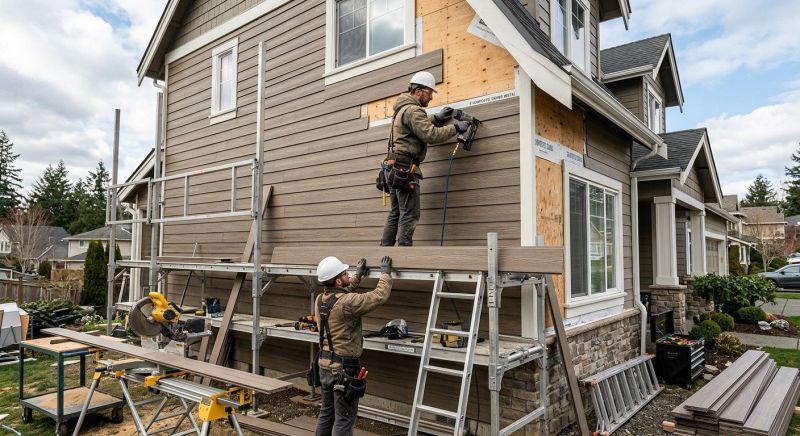 Composite Siding Installation in Lascassas, TN