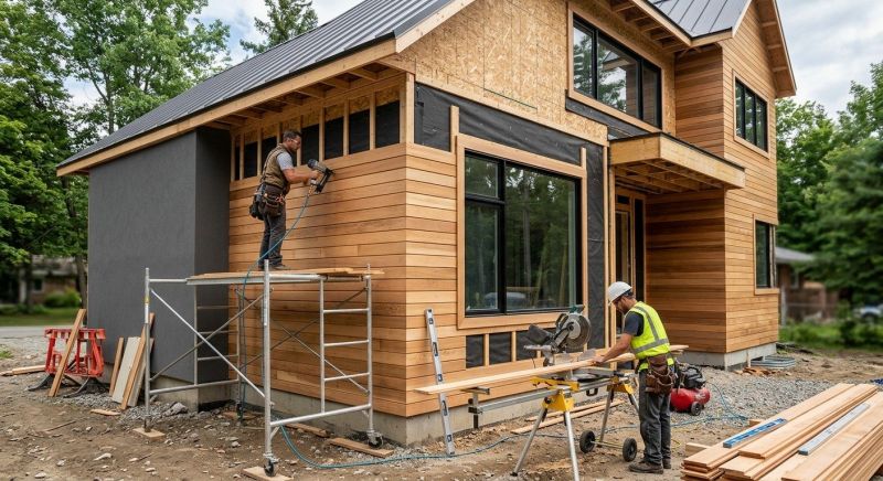 Faux Wood Siding Installation in Lascassas, TN