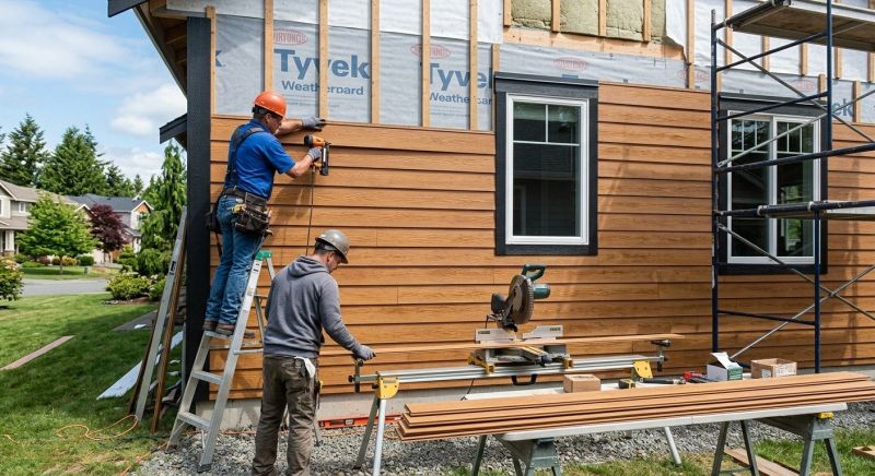 Faux Wood Siding Installation in White House, TN