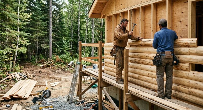 Log Siding Installation in Trousdale County, TN