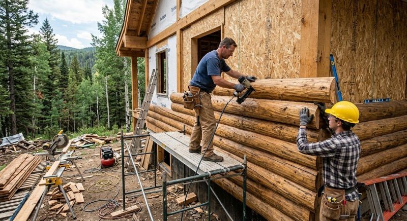 Log Siding Installation in White House, TN
