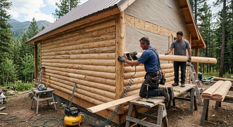 Log Siding Replacement in Wilson County, TN