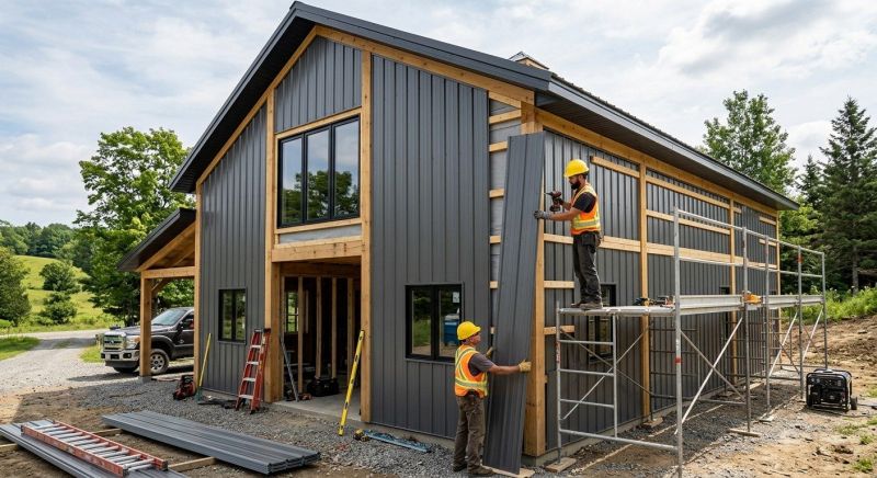 Metal Barn Siding Installation in Wilson County, TN
