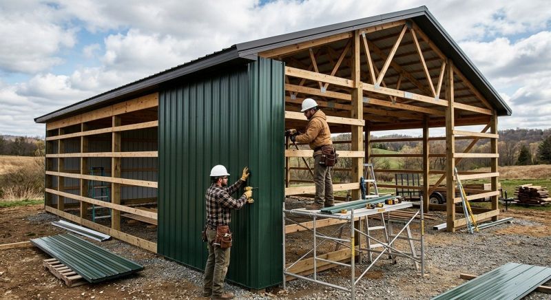 Metal Barn Siding Installation in Wilson County, TN