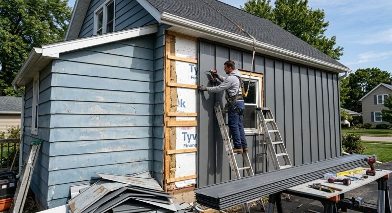 Sheet Metal Siding Replacement in Wilson County, TN