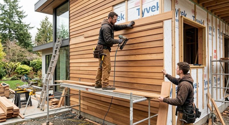 Wood Cladding Installation in Portland, TN